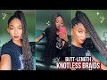How To: KNOTLESS Box Braids on Yourself! DETAILED Underhand Method | JaiChanellie