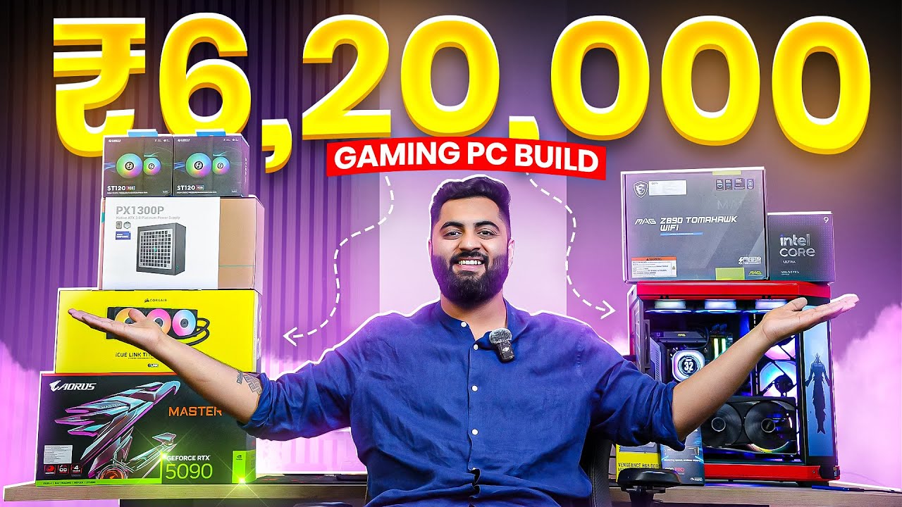 Rs 6.2 Lakh ULTIMATE GTA 6 Gaming & Productivity PC Build! RTX 5090🤯🤩