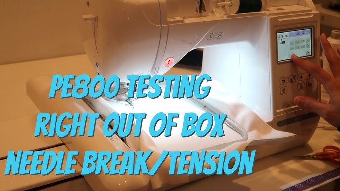 Learn how to thread a Brother PE800 Embroidery machine. Its as simple