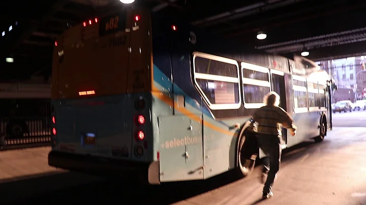 MTA New York City Transit Bus: XD40 B82 "dressed up" as a SBS departing Coney Island- Stilwell Av