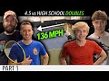 Ian and Ira vs 136 mph High Schoolers - Doubles Match Play (Part 1)