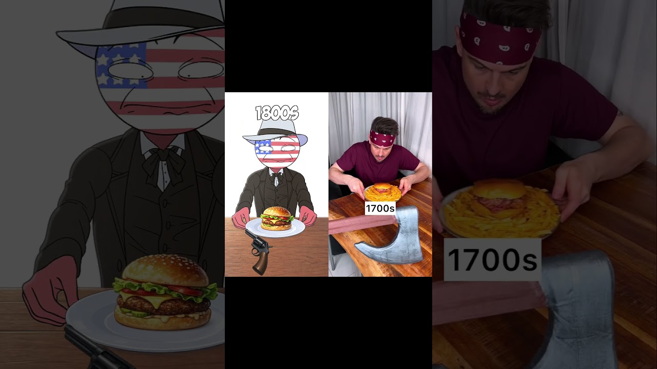 1760 FOOD VS 2026 FOOD 🍔 #countryhumans