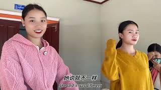 中国小伙带老挝小姨子去镇上买新衣服,小姨子高兴坏了。 #老挝媳妇 #老挝农村生活 #老挝美女