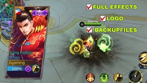 NEW! SCRIPT SKIN CHOU DRAGON BOY EPIC SKIN | FULL EFFECT+BACKUPFILES NO BAN MOBILE LEGENDS