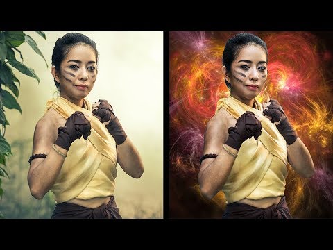 Cut out image & change background - Photoshop CC Tutorial