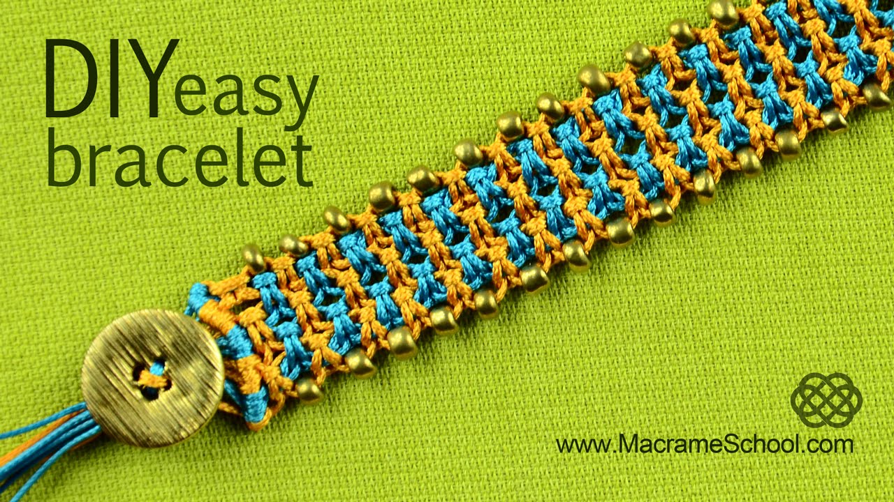 How To Make A Simple DIY Macrame Bracelet – GANXXET