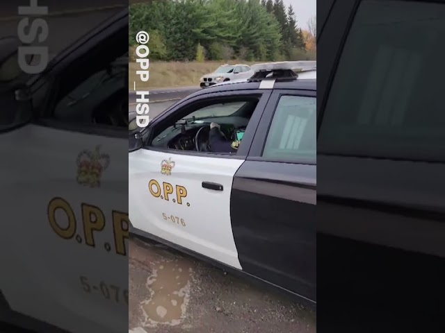 WATCH: OPP catches driver going 167 km/h while filming PSA class=