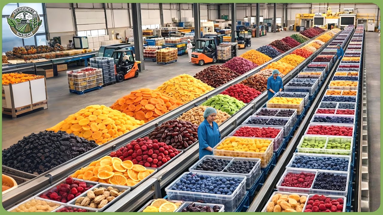 How 15 Million Tons of Fruit Are Processed – Inside Modern Dried & Frozen Fruit Factories
