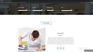 Laundry HTML Template screenshot 1