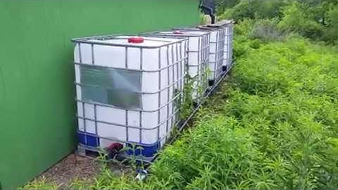 IBC Tote Rainwater Harvesting for Container Nursery