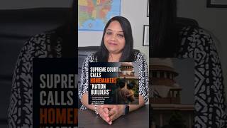 Homemakers are "Nation Builders."The Court observed #msw #socialwark #supremecourtverdict #homemaker