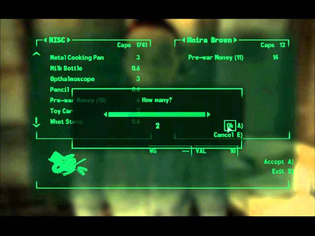 Fallout 3 Cheats: Infinite EXP Trick @ Big Town 