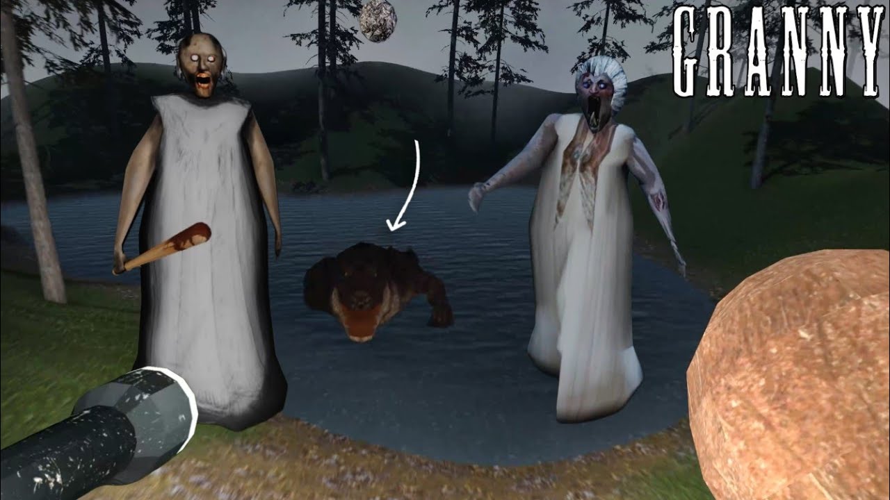 Crocodile joins Granny and Angelene mom in Granny Haunted Forest New Update