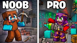 NOOB vs PRO Weapon Mining Battle! MINECRAFT cash