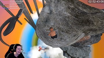 Riding The Snake In Human Fall Flat Getting Over It