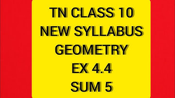 TN Samacheer 10 Maths New Syllabus Geometry Ex 4.4 Sum 5.