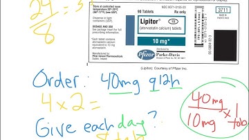 Dosage calculations review with labels