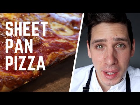 How to Make Pan Pizza  Sheet Pan Pizza Recipe, The Easy Way!