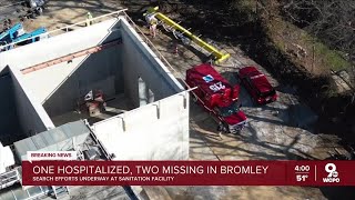 2 missing, 1 hospitalized after failure at Northern Kentucky sanitation facility