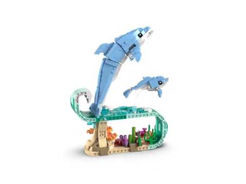 Miniatura del video del prodotto LEGO - CREATORE 3IN1 Animali marini: delfini - 31385-Multicolore