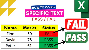 How To Get Red Color on Fail and Green Color On Pass Using Excel !!!