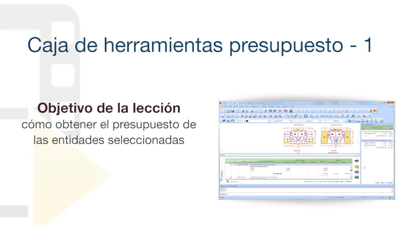 Tutorial de PriMus TAKEOFF - Caja de herramientas Presupuesto - 1 ...