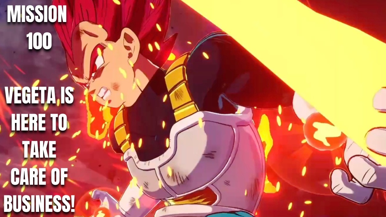 Vegeta Is On Fire - Mission 100