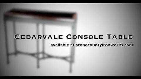 How It's Made - Cedarvale Console Table