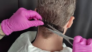 ASMR Hair Stylist *Trim Back Of The Head & Neck*