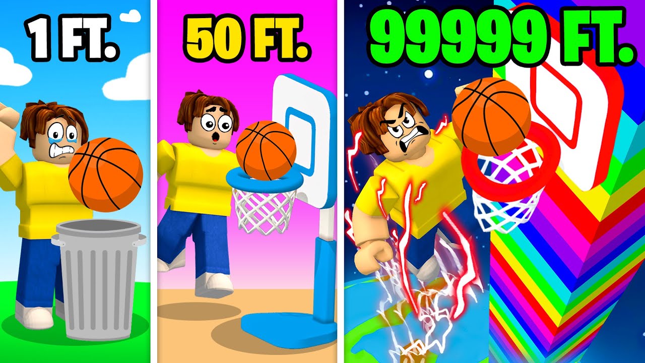 Dunking From 9,182,294 FT In Roblox! - YouTube