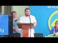 Reggae Artist Spawnbreezie during Bluesky's Press Conference