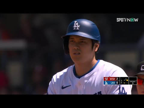 【ドジャース大谷翔平 第1打席でライト前ヒット！】カットボールを上手く捉えて、4試合連続安打！