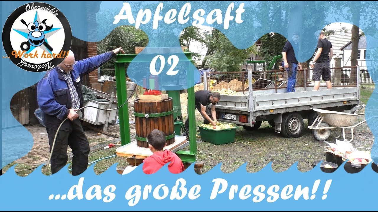 😅 330 Liter Apfelsaft selber machen😎💪 das große Pressen👍