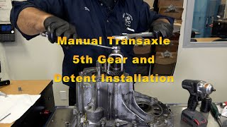 Toyota C52 Manual Transaxle Overhaul Video (12), 5th gear and detent Installation