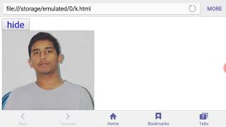 show and hide image in click JavaScript program