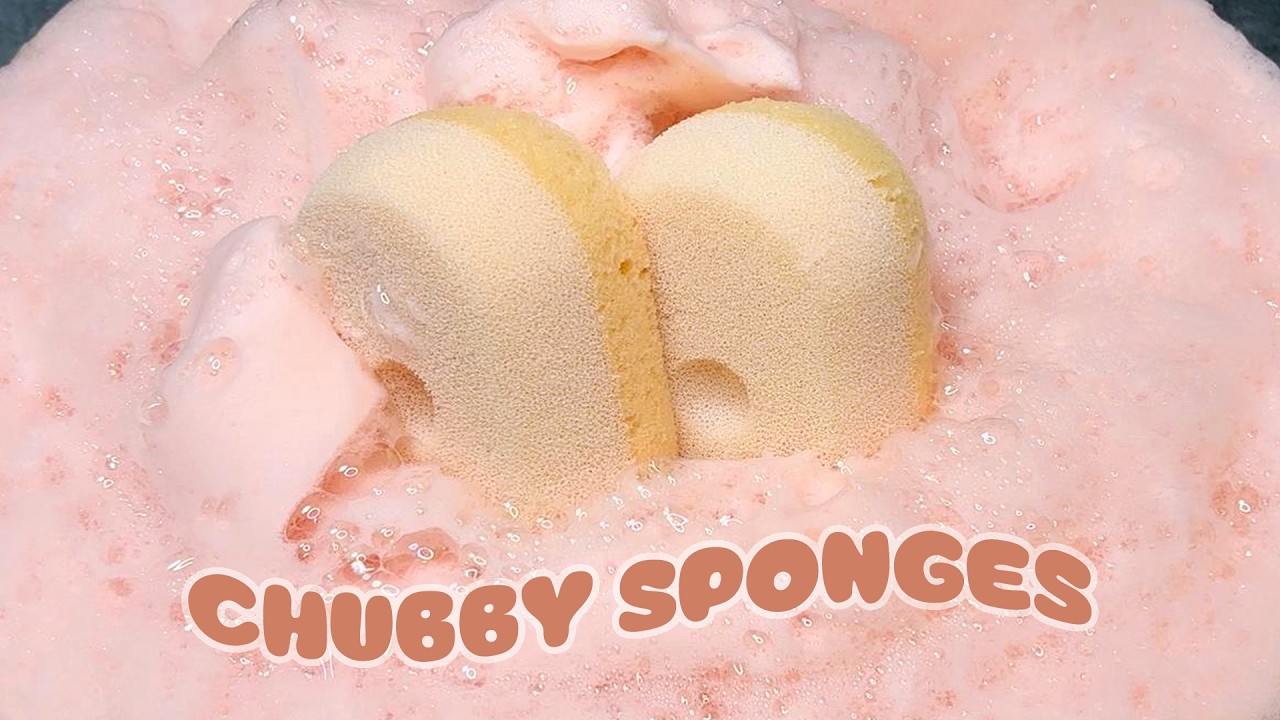 ASMR Sponge 1187.Chubby Sponges - YouTube