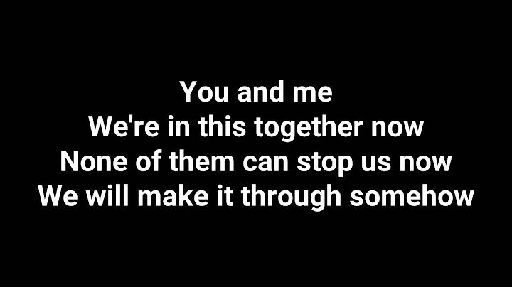 We're in This Together Karaoke version - Karaoke performance video thumbnail