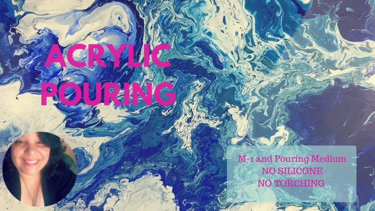 (006) Acrylic Pouring Paint Too Thin, Fail? M1 and Pouring Medium