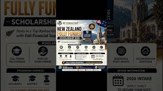 fully funded scholarship in New Zealand