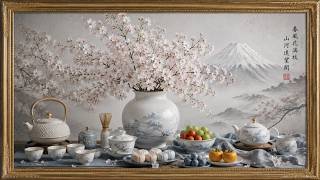 Cherry Blossoms & Mt. Fuji | 4K TV Art Screensaver | 8 Hours • No Music screenshot 5