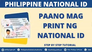 Paano Mag Download At Mag Print Ng National ID - ePhilID Is Now Printable And Downloadable