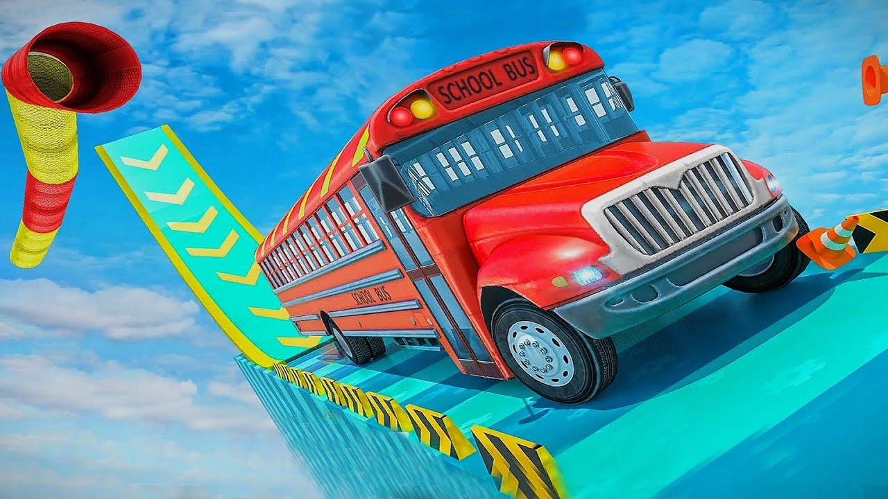 Impossible School Bus Stunt Driving Simulator 2021 -🔥Best Mega Bus Ramp ...