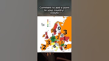 Comment to add a point to your country! ( Day 6) #shorts #shortsviral #shortsfeed #europemap