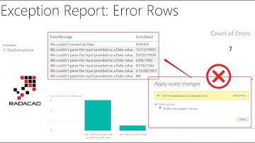 Exception Reporting in Power BI Catch the Error Rows in Power Query
