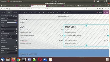 Odoo Website New snippet Product Catalogue