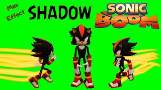 Футаж Shadow Sonic boom на зеленом фоне