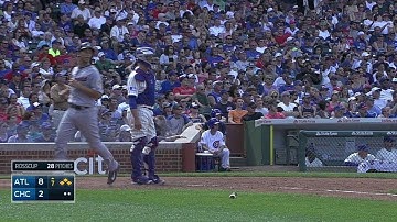 ATL@CHC: La Stella clears the bases with a double