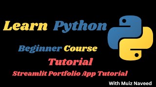 Tutorial - How to make a portfolio in Streamlit