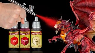 Airbrushing Army Painter Speedpaints  Painting a dragon!