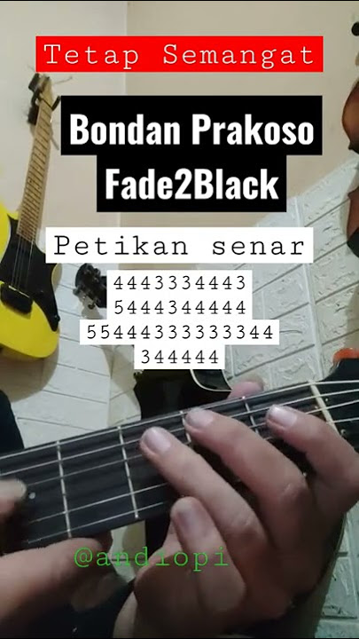 Tetap Semangat - Bondan Prakoso & Fade2Black - Tutorial Gitar Bass Line #shorts